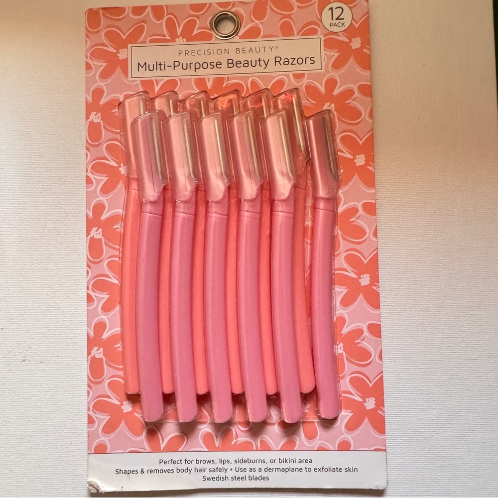 Precision Beauty Pink Multi-Purpose Beauty Razors - 12 Pack